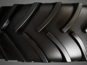 tractor tires and rims - t02 3D Model