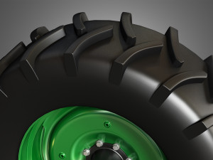 tractor tires and rims - t03 3D Модель