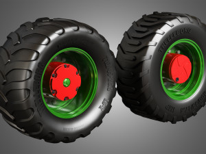 truck tires and wheels-t05 3D-Modell