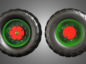 truck tires and wheels-t05 Modelo 3D