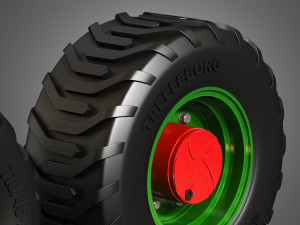 truck tires and wheels-t05 Modelo 3D