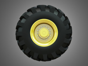 tractor tires and rims - t06 Model 3D