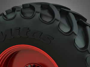 tractor tires and rims - t07 3D 모델