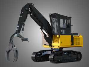 diecast 568 ll loader - forest machine Modelo 3D