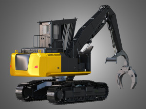 diecast 568 ll loader - forest machine 3D 模型