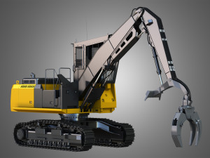 diecast 568 ll loader - forest machine 3D 模型