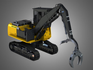 diecast 568 ll loader - forest machine 3D 模型