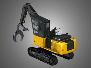 diecast 568 ll loader - forest machine 3D 模型