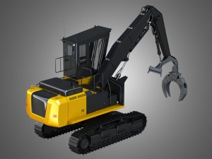 diecast 568 ll loader - forest machine 3D 模型