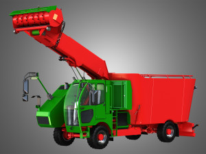 fodder mixing wagon 1402sf picking up Model 3D
