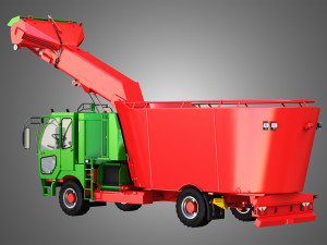 fodder mixing wagon 1402sf picking up 3D मॉडल