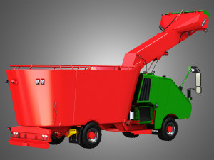 fodder mixing wagon 1402sf picking up 3D मॉडल