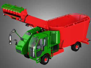 fodder mixing wagon 1402sf picking up 3D मॉडल