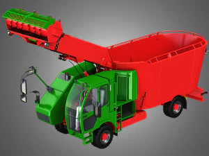 fodder mixing wagon 1402sf picking up 3D Model