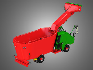 fodder mixing wagon 1402sf picking up 3D मॉडल