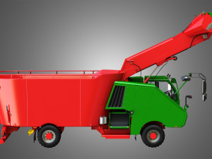 fodder mixing wagon 1402sf picking up 3D मॉडल
