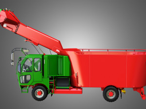 fodder mixing wagon 1402sf picking up 3D मॉडल