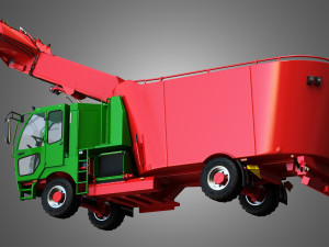 fodder mixing wagon 1402sf picking up 3D मॉडल