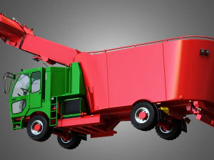fodder mixing wagon 1402sf picking up 3D Model