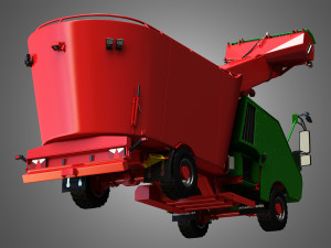 fodder mixing wagon 1402sf picking up 3D मॉडल