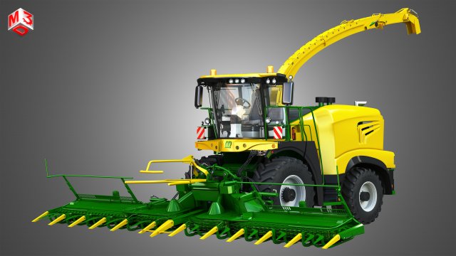 krone forage harvester 3D Model .c4d .max .obj .3ds .fbx .stl .blend 