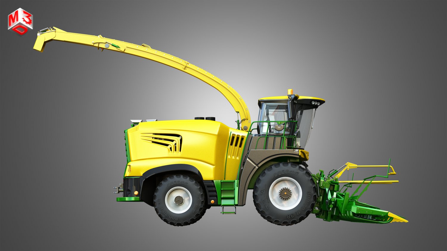 Krone Forage Harvester 3D Модель In Части 3DExport