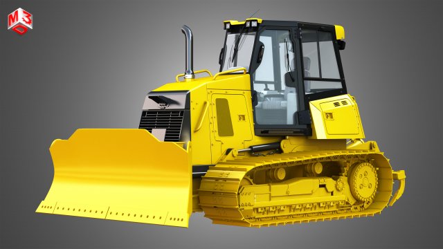 dozer - d6k2 track 3Dモデル .c4d .max .obj .3ds .fbx .stl .blend 