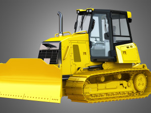 dozer - d6k2 track 3D Model