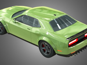 srt hellcat - dodge challenger 2021 3D मॉडल