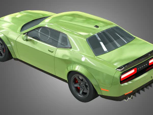 srt hellcat - dodge challenger 2021 3D Model