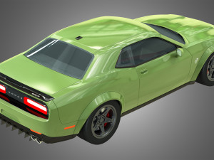 srt hellcat - dodge challenger 2021 3D मॉडल