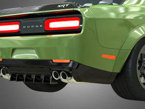 srt hellcat - dodge challenger 2021 3D Model