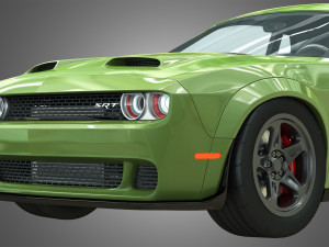 srt hellcat - dodge challenger 2021 3D मॉडल