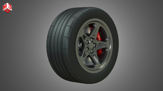 srt - wheel and tire Model 3D .c4d .max .obj .3ds .fbx .stl .blend 