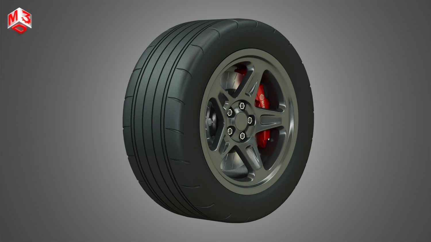 srt - wheel and tire 3D Model .c4d .max .obj .3ds .fbx .stl .blend 