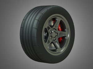 srt - wheel and tire 3D Model