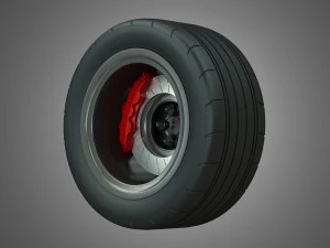 srt - wheel and tire 3D Model