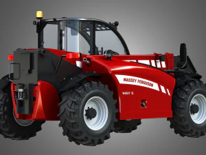massey ferguson telehandler 9407s 3D Model