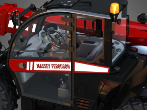 massey ferguson telehandler 9407s 3D Model