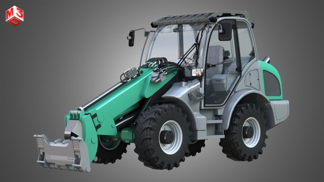 loader kl80-8t Model 3D .c4d .max .obj .3ds .fbx .stl .blend 