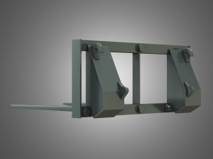 bale spike - front loader 3D Модель