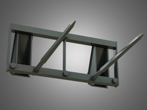 bale spike - front loader 3D Модель