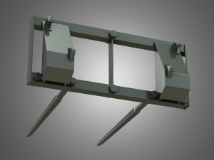bale spike - front loader 3D Модель