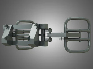 movimentatore di balle fasciate - caricatore frontale Modello 3D