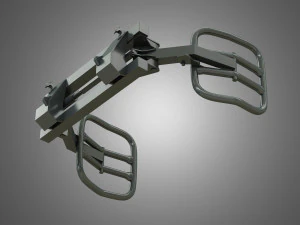 movimentatore di balle fasciate - caricatore frontale Modello 3D