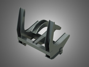 log fork - stoll - front loader 3D मॉडल