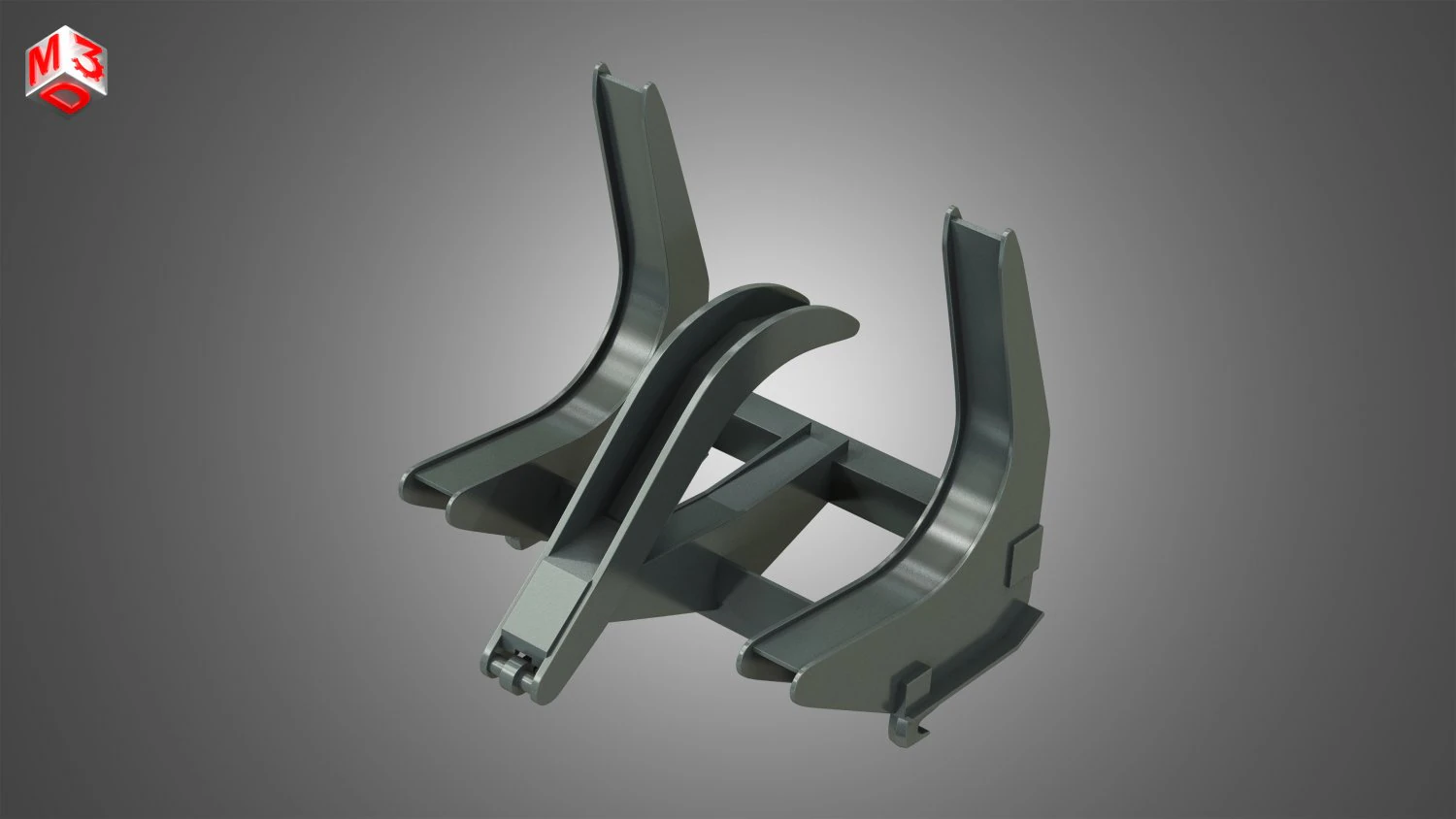 log fork - stoll - front loader 3D Model .c4d .max .obj .3ds .fbx .stl .blend 