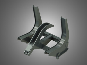 log fork - stoll - front loader 3D Model