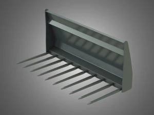 garpu kotoran - pemuat depan Model 3D