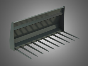 manure fork - front loader 3D Model